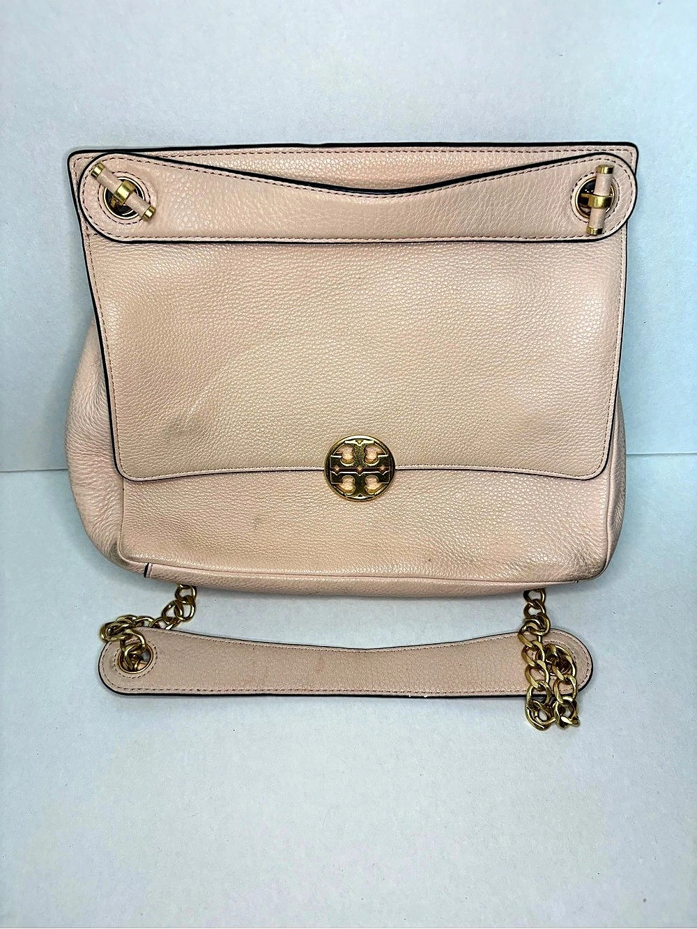 Tory Burch Kira Pebbled Small Convertible Shoulder Bag Pink